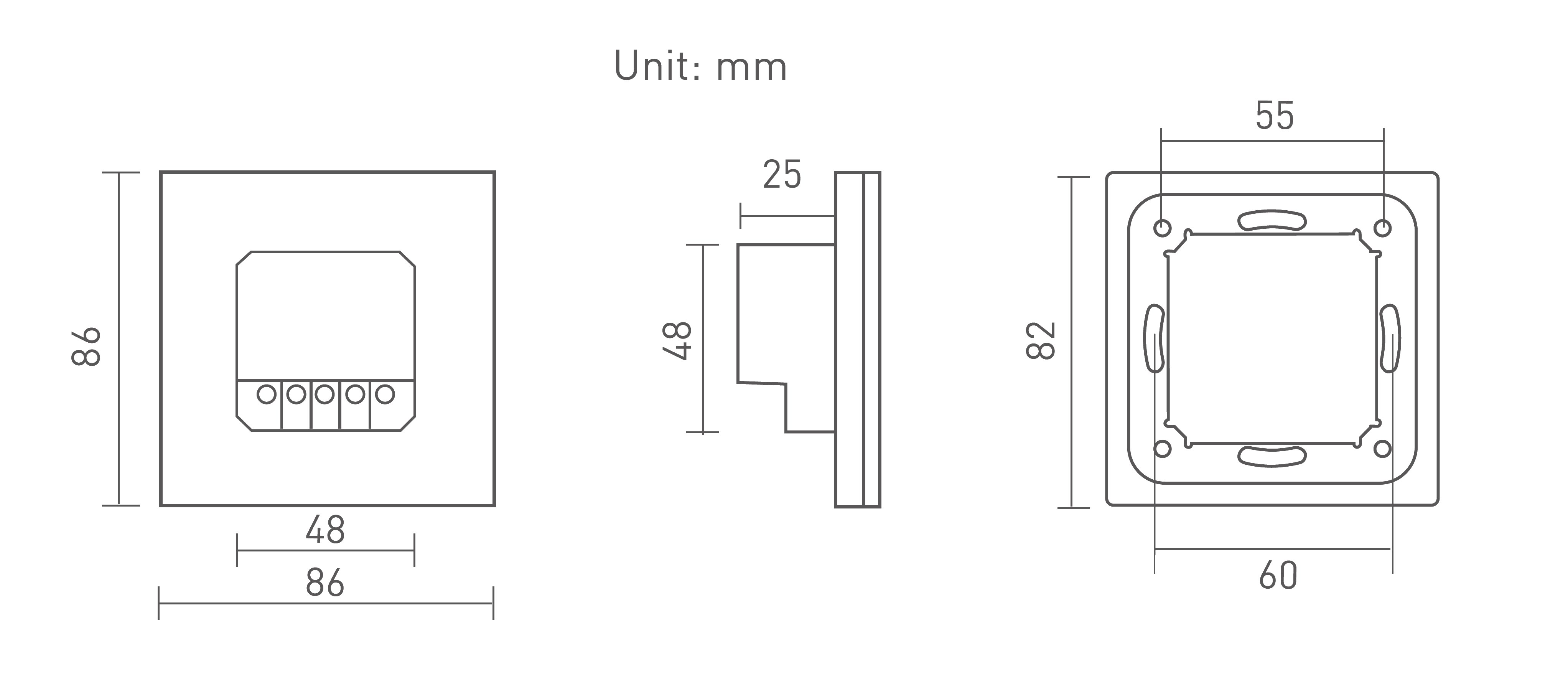 RF2.4GHz CCT dimming Touch Panel, PWM Power output, 12/24Vdc,192W 4A×2CH, Single/Multi Zone Support. E1S  LTECH Touch Panel